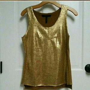 BCBG Max Azria golden top sz S worn once